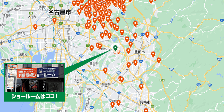 豊田市エリア地図