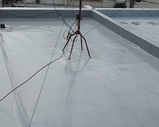 屋上　防水塗装