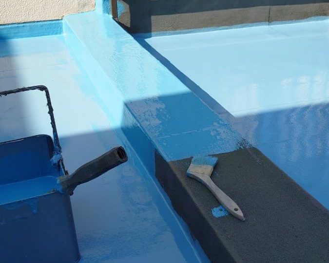 屋上　防水塗装