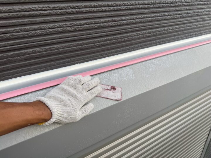 付帯部 下地調整作業