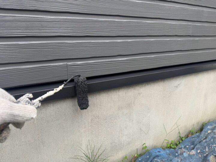 付帯部 塗布作業