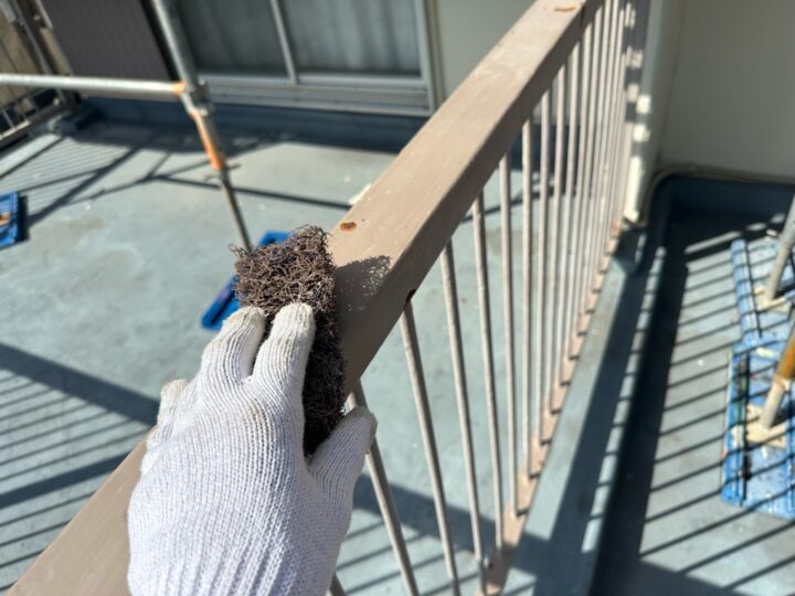 付帯部 下地調整作業