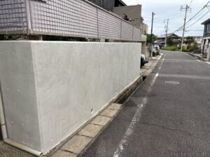 日進市　外壁塗装工事　塀塗装工事　防水工事