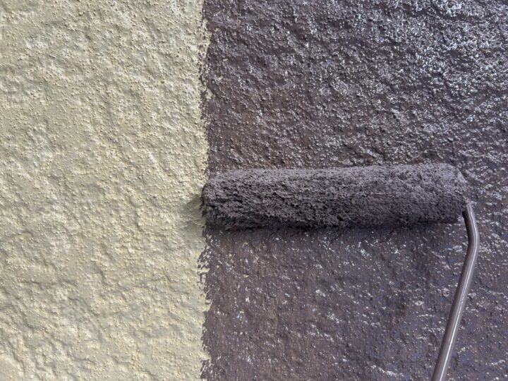 外壁 中塗り作業