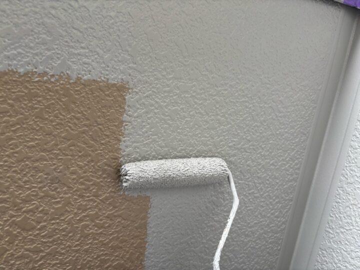 外壁 中塗り作業