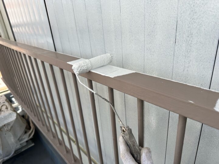 付帯部 サビ止め塗布作業