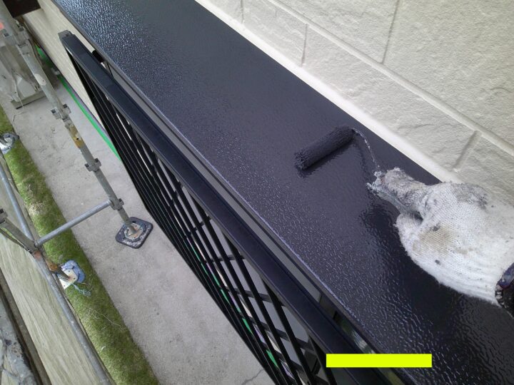 付帯部 塗布作業