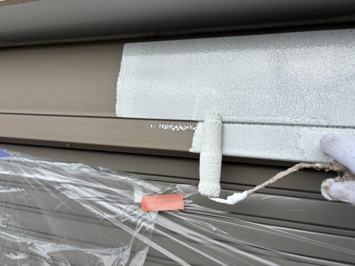 付帯部 錆止め塗布作業