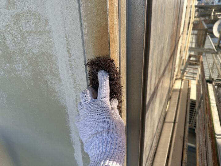 付帯部 下地調整作業