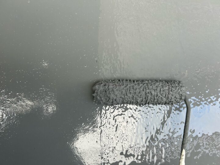 ベランダ防水作業