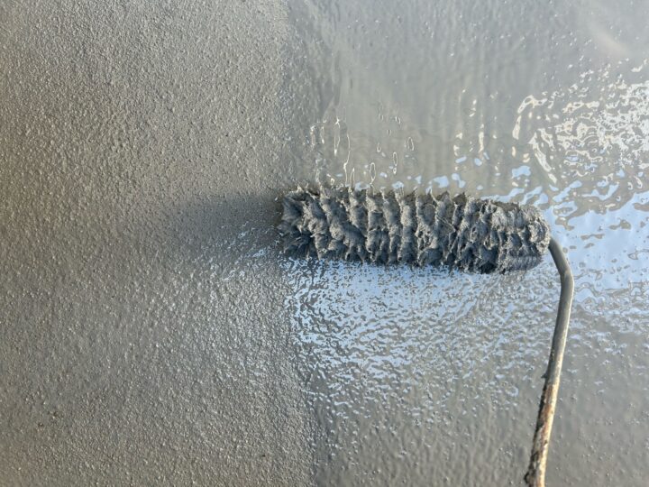 ベランダ防水作業