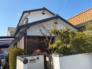 日進市　外壁塗装工事　塀塗装工事