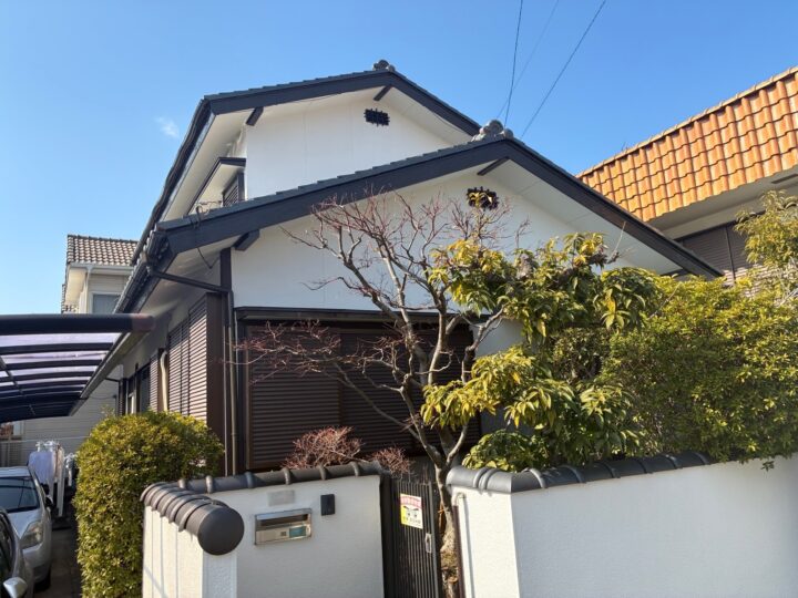 日進市　外壁塗装　塀塗装