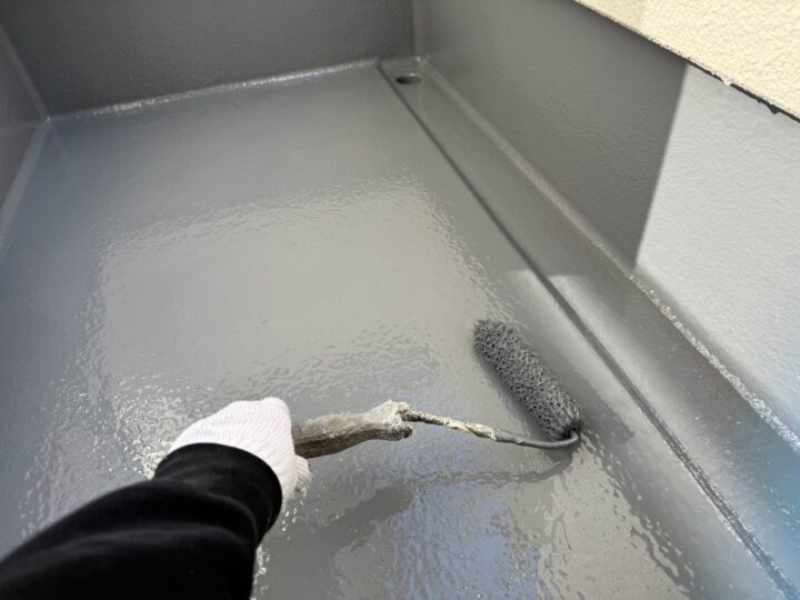 ベランダ防水作業