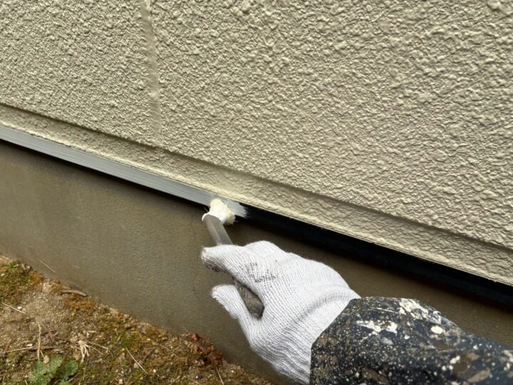 付帯部 サビ止め塗布作業