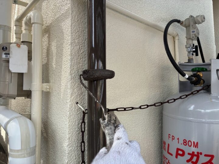 付帯部 塗布作業