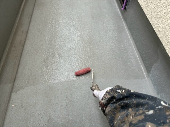 ベランダ防水作業