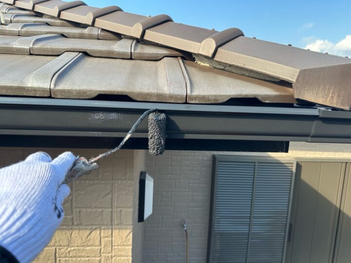 付帯部 塗布作業