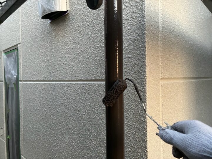 付帯部 塗布作業