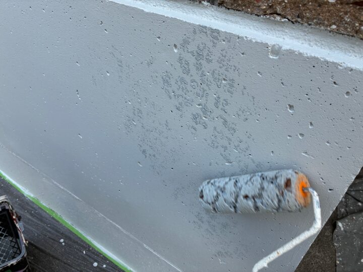 ベランダ防水作業