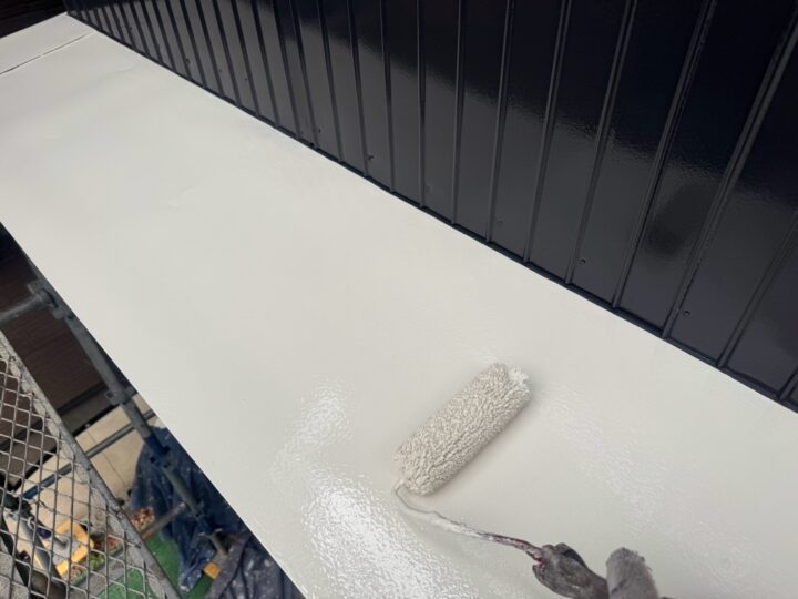 付帯部 塗布作業