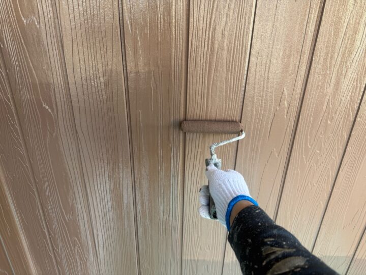 デザイン塗装 上塗り作業