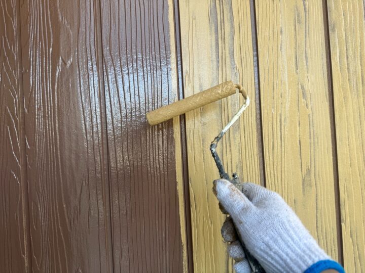 デザイン塗装 意匠仕上げ塗り作業