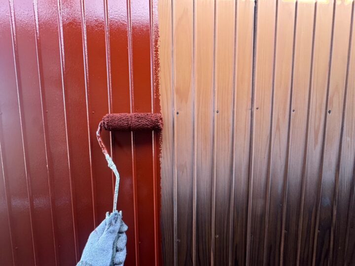 外壁 下塗り作業