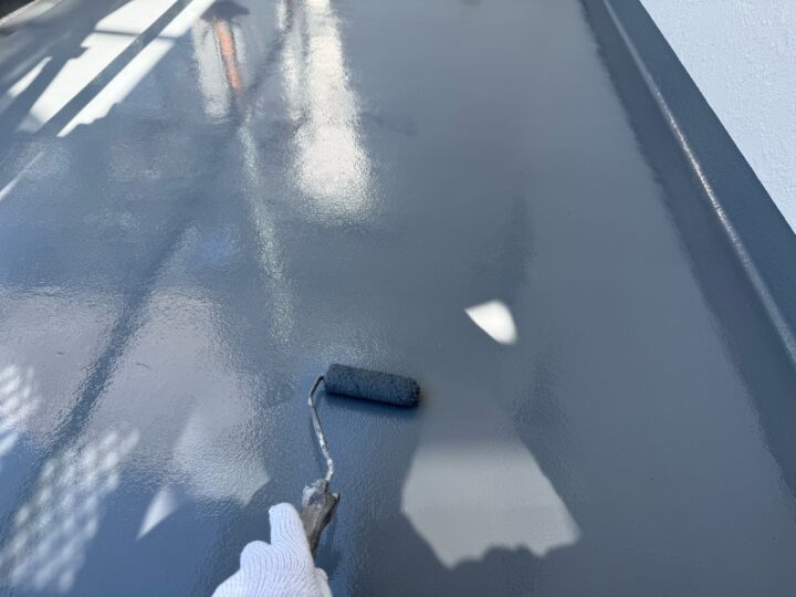 ベランダ防水作業