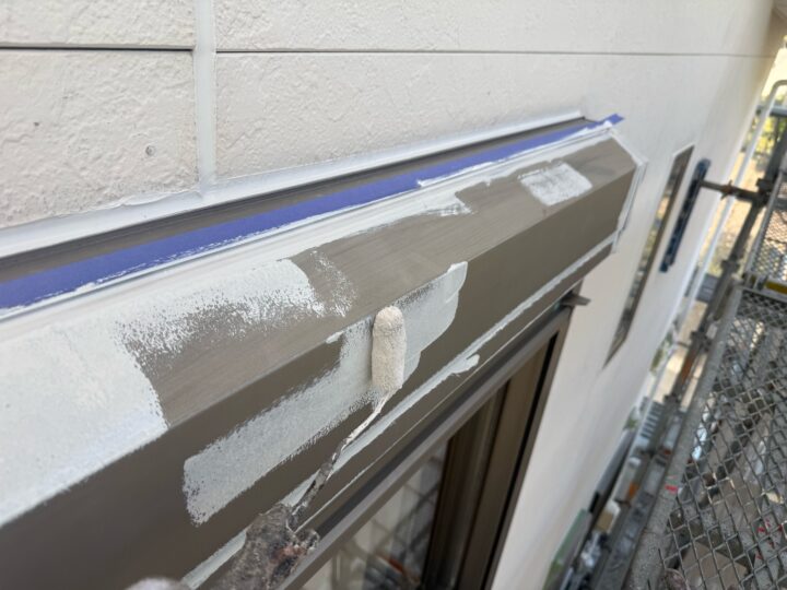 付帯部 サビ止め塗布作業