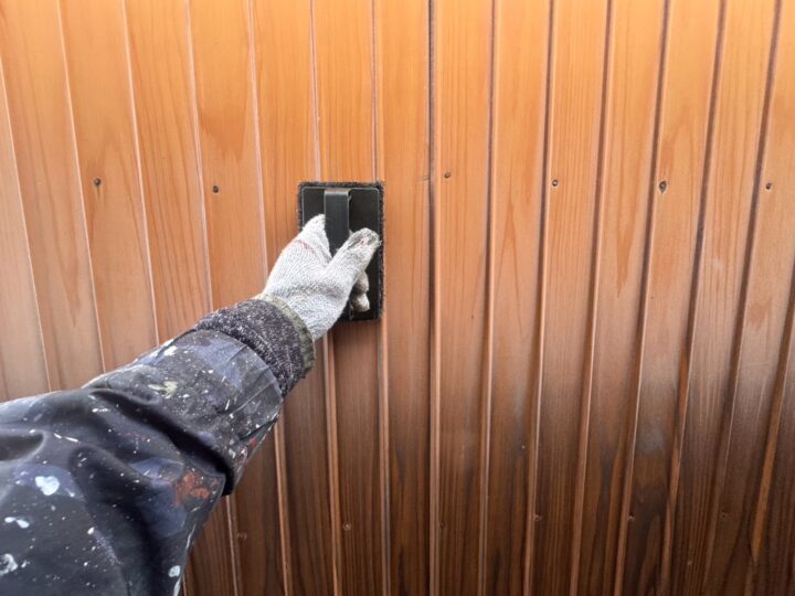 外壁 下地調整作業