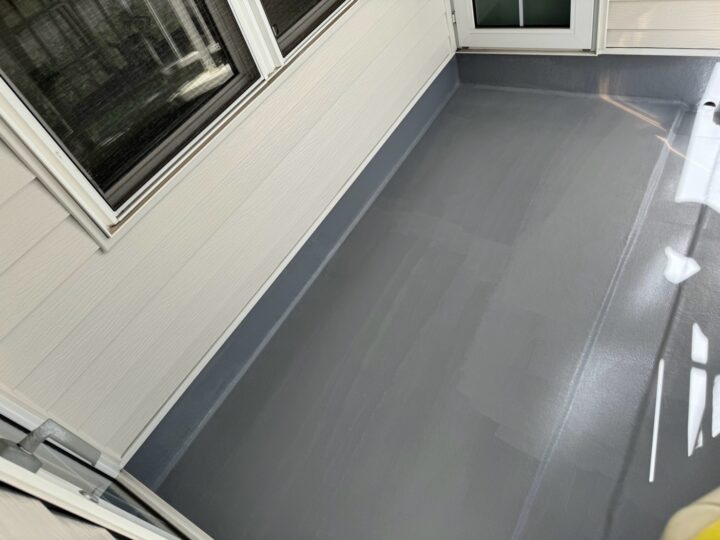 ベランダ防水作業
