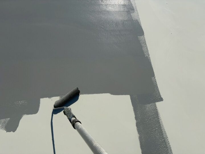 ベランダ防水作業
