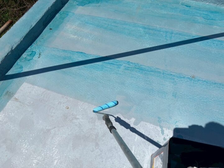 ベランダ防水作業