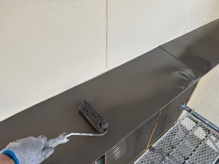 付帯部 塗布作業