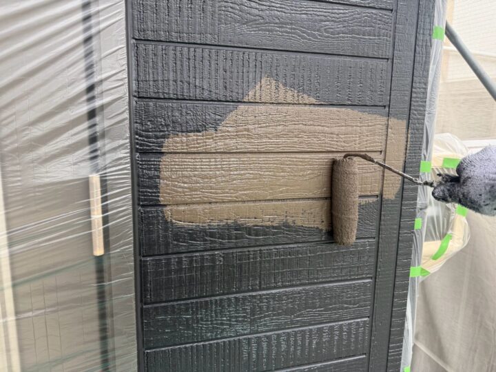 外壁 意匠仕上げ作業