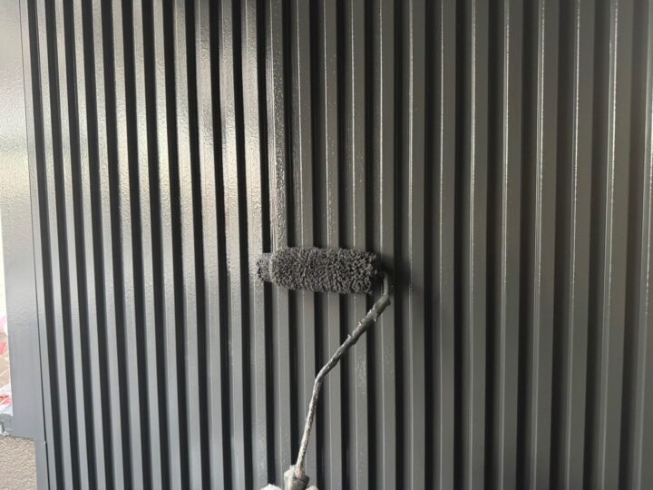 外壁 上塗作業