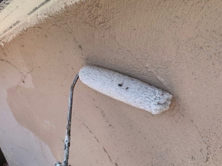外壁 下塗り作業