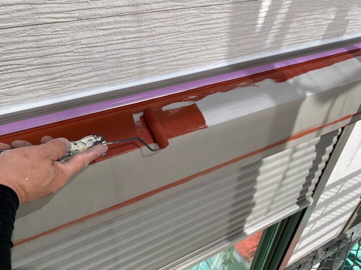 付帯部 サビ止め塗布作業