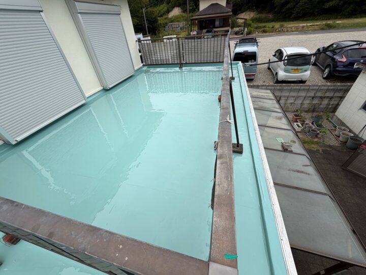 ベランダ防水作業