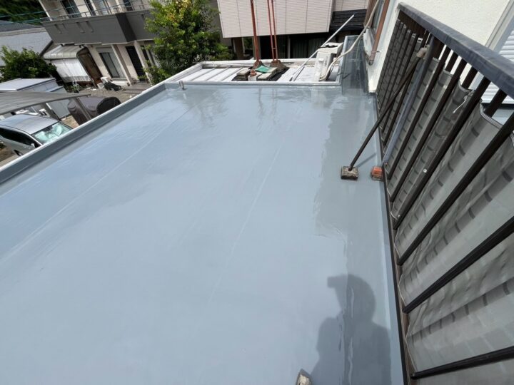 ベランダ防水作業