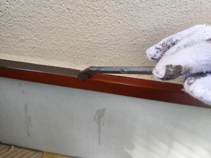 付帯部 塗布作業