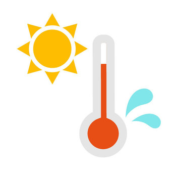 夏の気温計