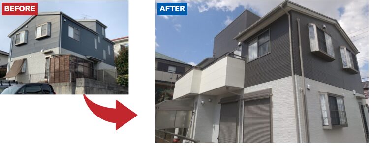 外壁塗装　屋根